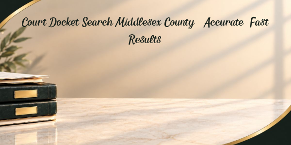 Court Docket Search Middlesex County – Accurate, Fast Results