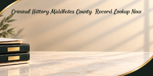 Criminal History Middlesex County: Record Lookup Now