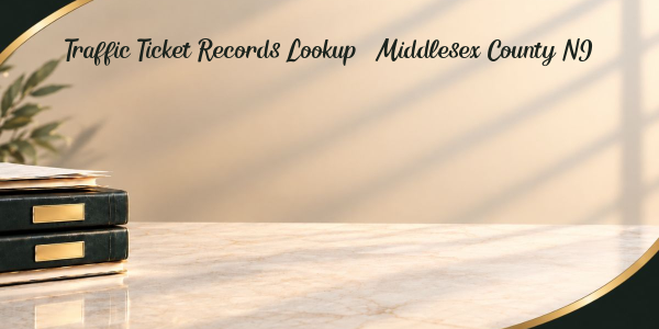 Traffic Ticket Records Lookup – Middlesex County NJ,
